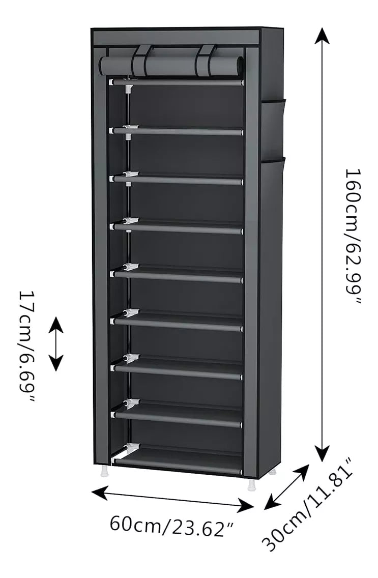 SpaceSaver - Zapatero de Tela No Tejida Multifuncional