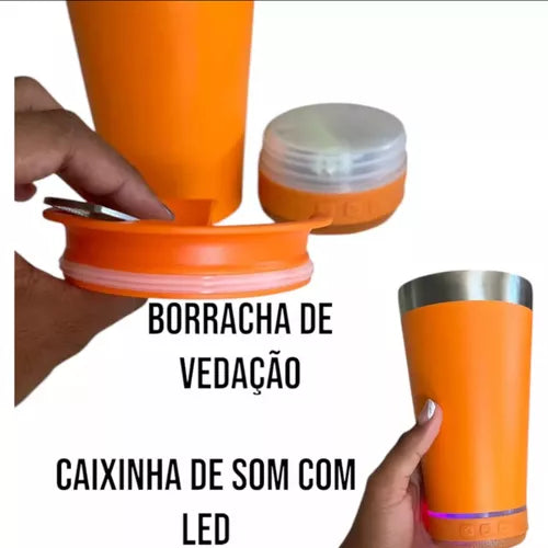 SoundMug™ - Copo Térmico com Caixa de Som Bluetooth