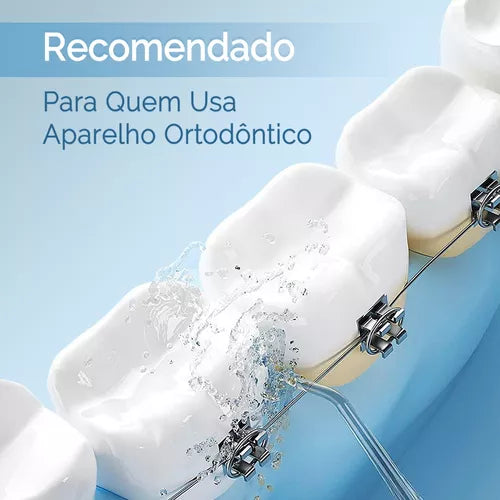 AquaJet™ - Irrigador Oral Portátil e Recarregável