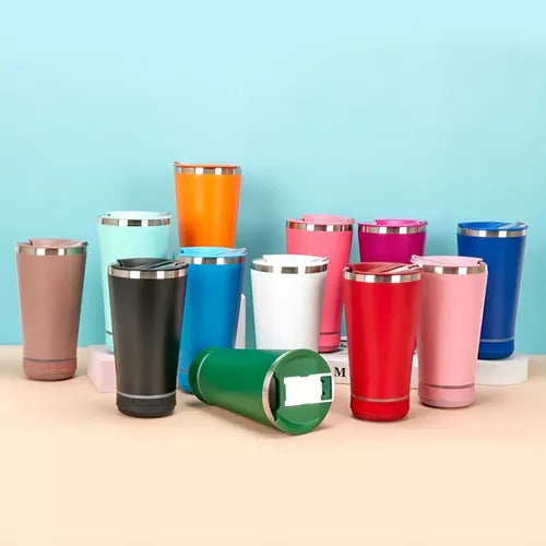 SoundMug™ - Copo Térmico com Caixa de Som Bluetooth