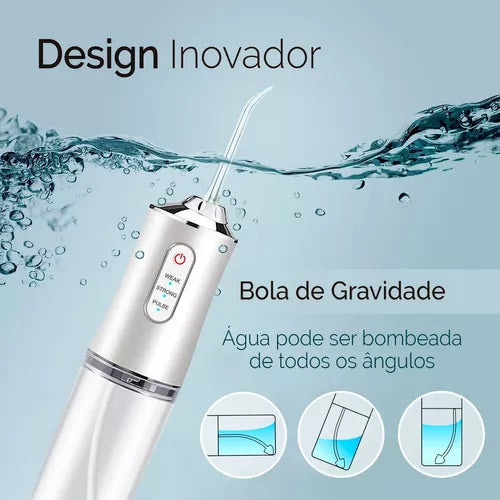 AquaJet™ - Irrigador Oral Portátil e Recarregável